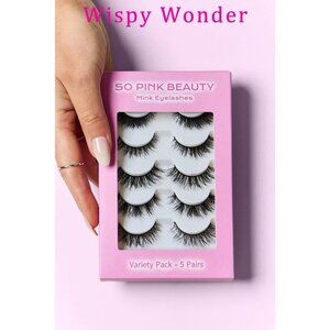 SO PINK BEAUTY Mink Eyelashes Variety Pack 5 Pairs